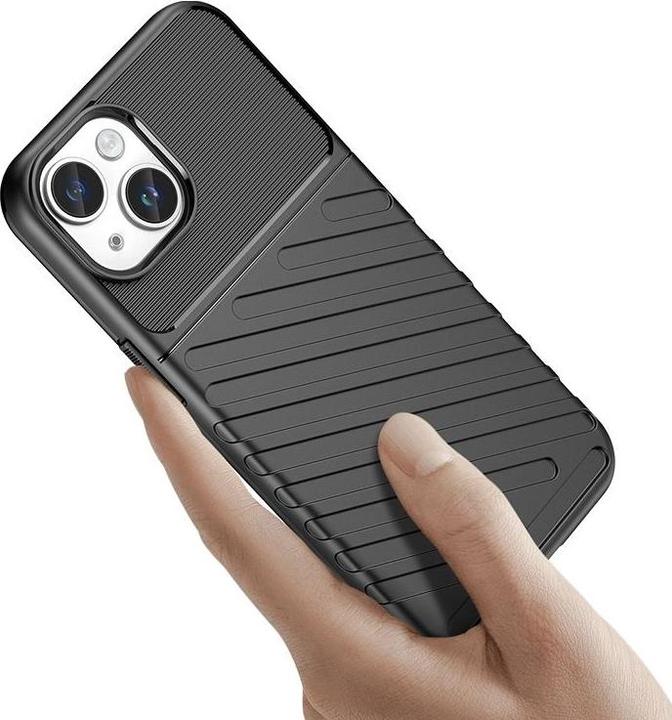 Image du produit Hurtel Coque iPhone 15 Plus Thunder blindée - noire (Apple iPhone 15 Plus)