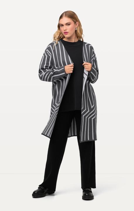 Produktbild Ulla Popken Strickjacke, Grafikmuster, V-Aussschnitt, Langarm (46, 48)
