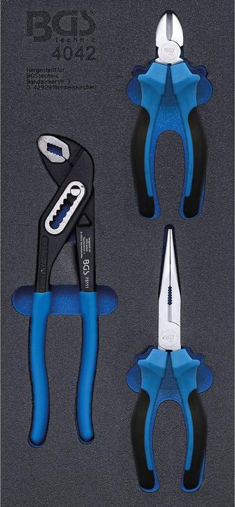Actual product image BGS Tool Tray 1/3: Pliers Set 3 pcs.