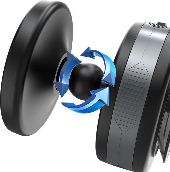 Actual product image Wozinsky WUSQ-01 Autohalterung mit Qi-Ladegerät, kompatibel mit MagSafe, Schwarz