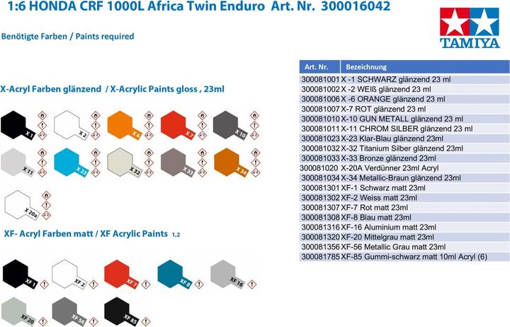 Produktbild Tamiya Honda CRF 1000L Africa Twin