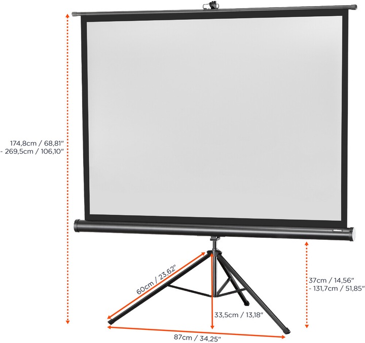 Produktbild Celexon Eco Stativ, Leinwand, 4:3 (77.56", 4:3)