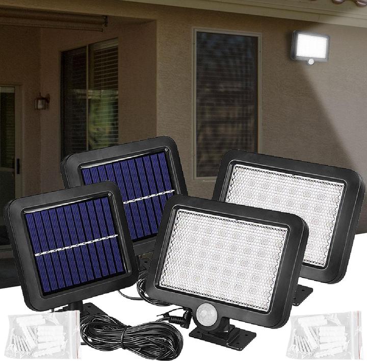 Immagine prodotto Wattstunde Proiettore LED solare, sensore di movimento, IP44, set da 2 (IP44)