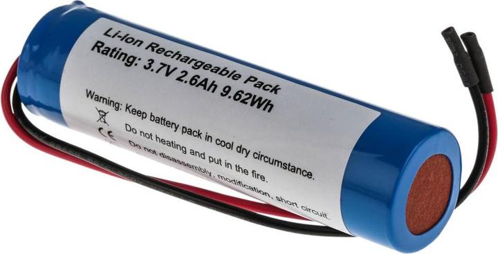 Produktbild RS PRO Lithium-Ion Akku, 3.7V / 2.6Ah, Draht-Anschluss (3.70 V, 2600 mAh)
