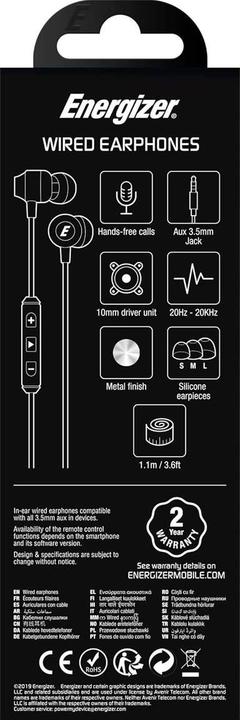 Produktbild Energizer Classic Headphones CIA10 – kabelgebundene 3,5-mm-Klinkenkopfhörer (weiss) (Kabelgebunden)