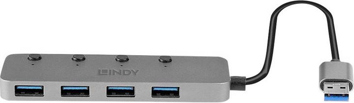 Actual product image Lindy USB 3.0 Hub (USB-A, 4 ports)