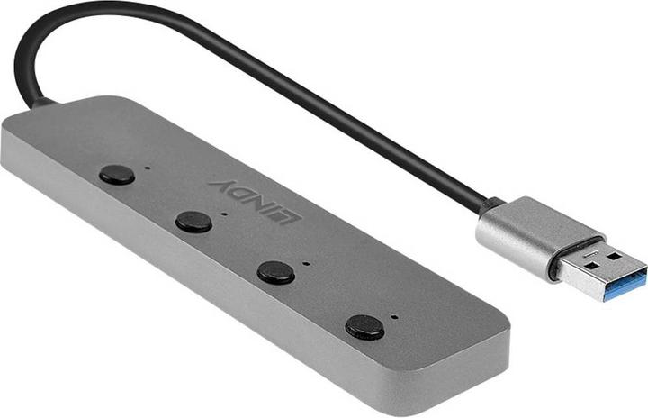 Actual product image Lindy USB 3.0 Hub (USB-A, 4 ports)