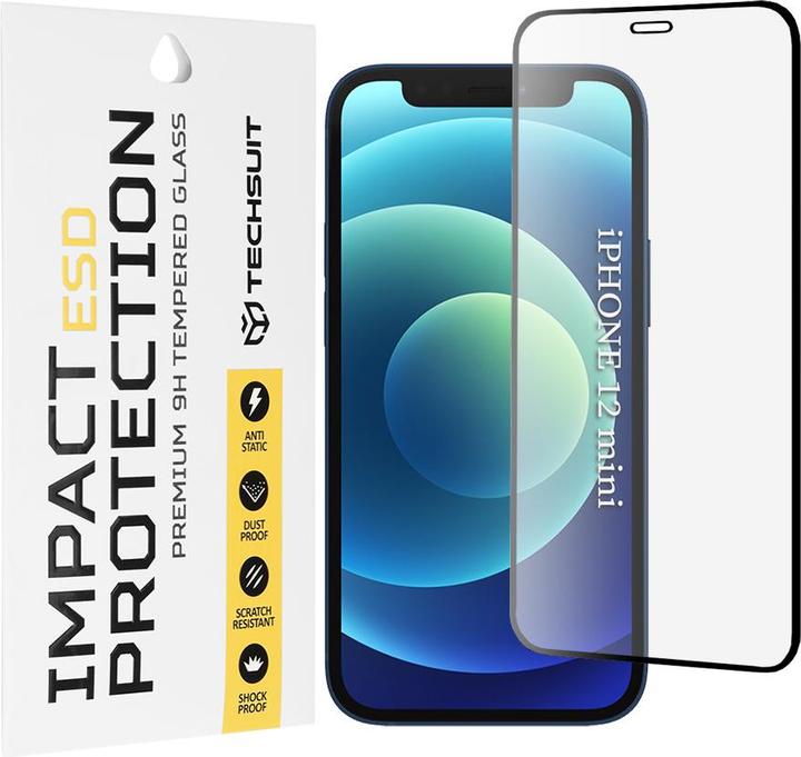 Produktbild Techsuit - ESD Glass - iPhone 12 mini - Black (Apple iPhone 12 mini)