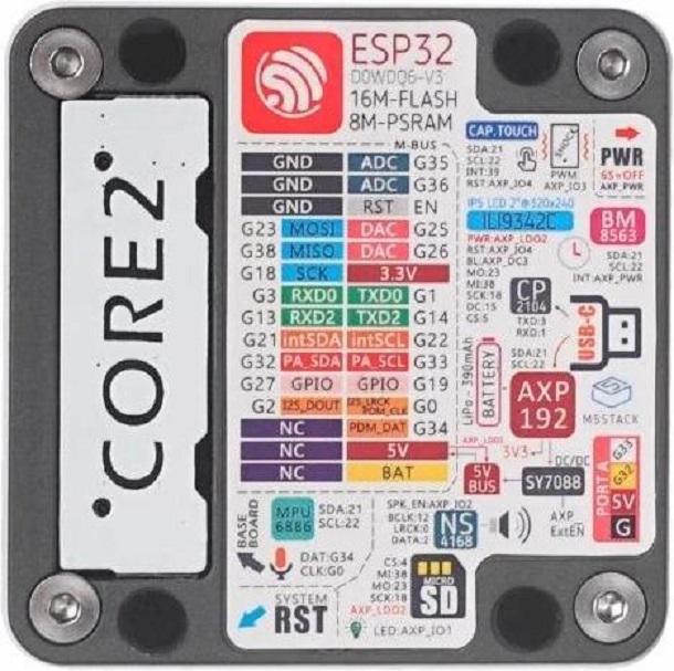 Image du produit M5Stack ESP32 Core 2