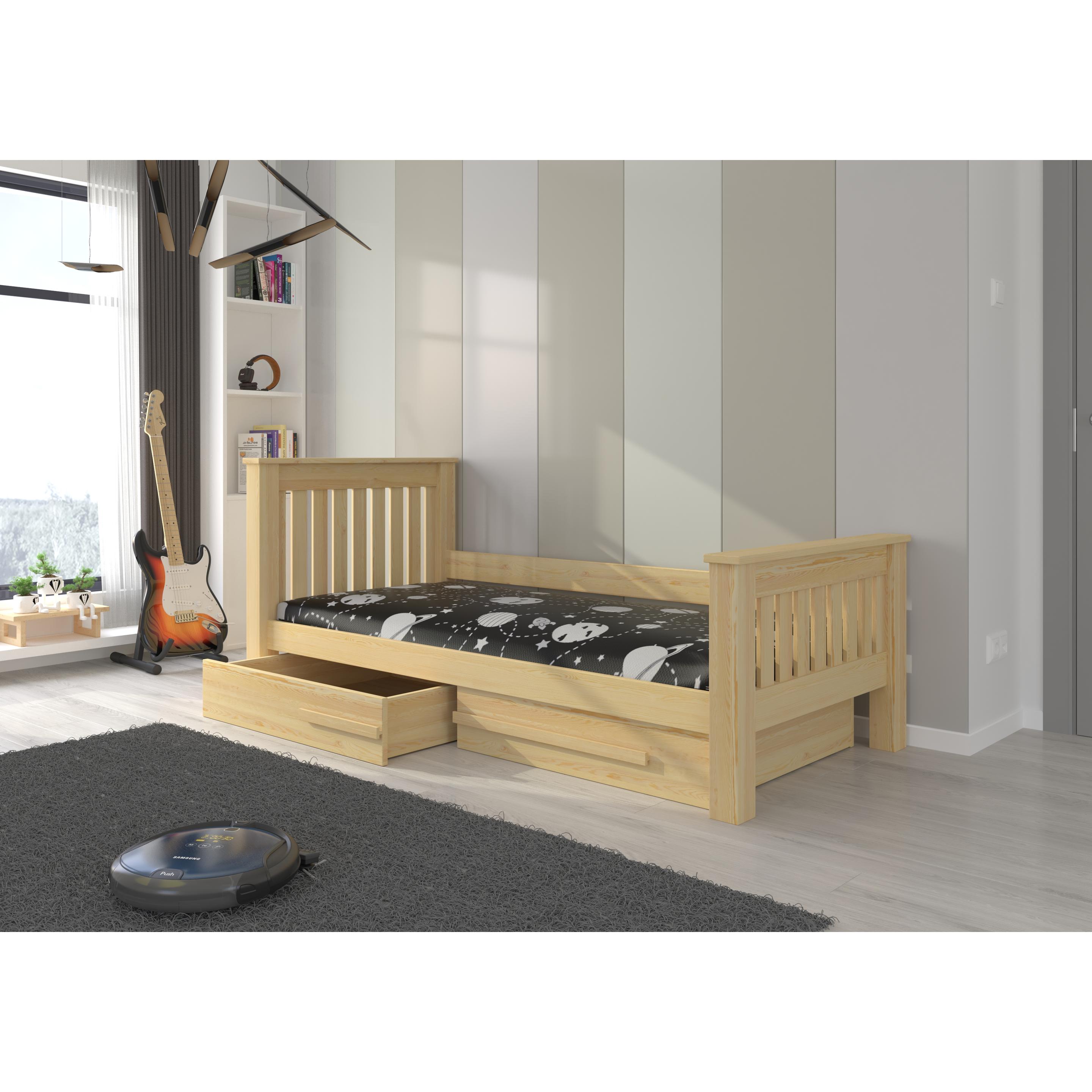 ADRK Furniture, Bett Zubehör, Bett CARMEL 200x90 (200 x 90 cm)