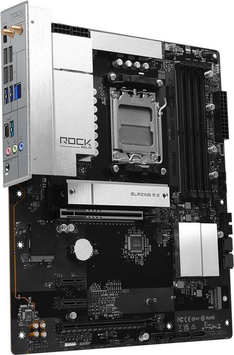 Actual product image AsRock MB AMD AM5 B850 Rock WiFi 7 (AM5, AMD B850, ATX)