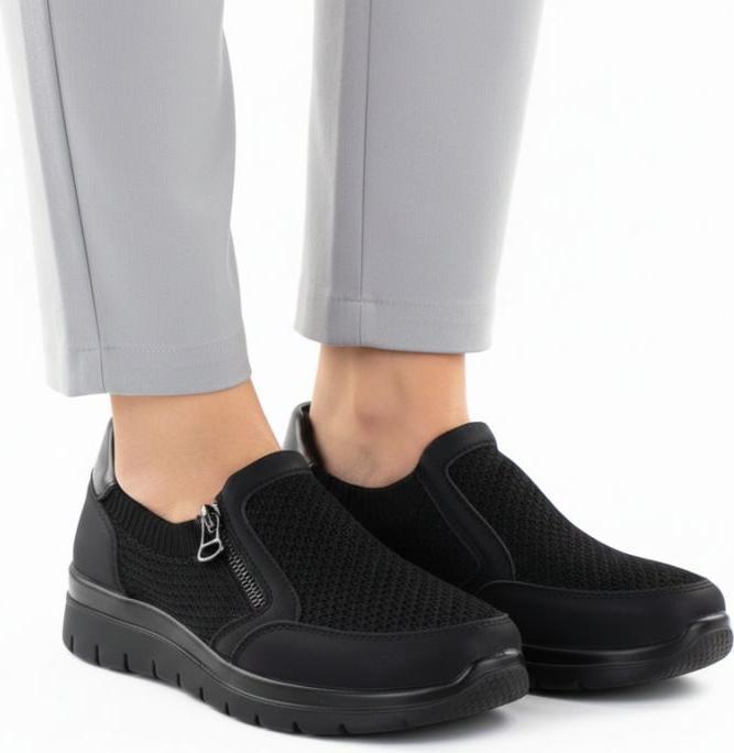 Image du produit Unisoft Women's comfortable black textile shoes 9026 (40)