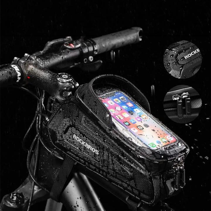 Produktbild Rockbros B68-1 armored bicycle bag for phone 1.5l - black (1.70 l, Rahmentasche)