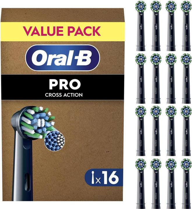 Produktbild Oral-B Pro CrossAction Schwarz 16er FFU Aufsteckbürsten (16x)