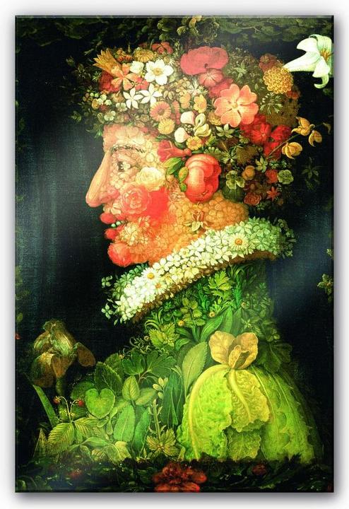 Actual product image Trenddeko Arcimboldo - The spring (40 x 60 cm)
