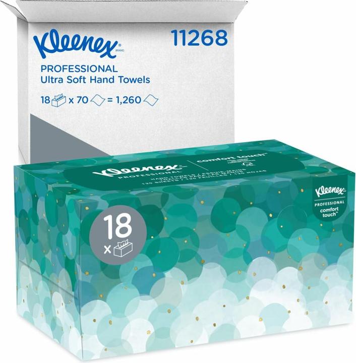 Produktbild Kleenex Handtücher 1-lagig Soft weiss (70 x)