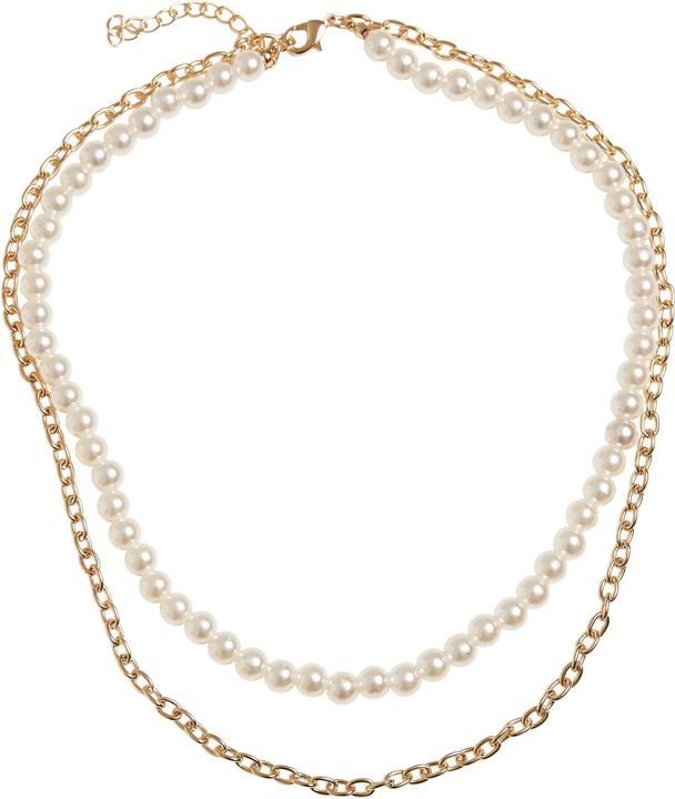 Urban Classics Pearl Layering Necklace (100% Baumwolle)