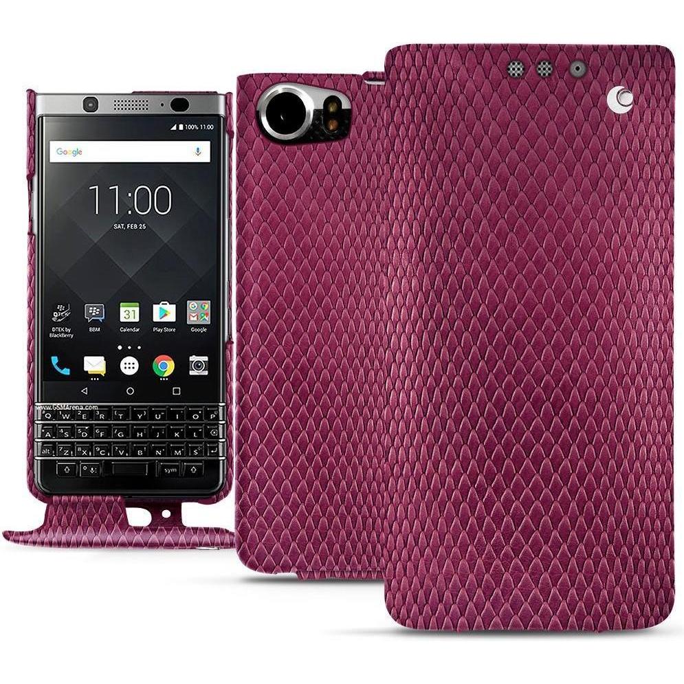 Noreve Lederschutzhülle vertikal (Blackberry KEYone), Smartphone Hülle, Rosa
