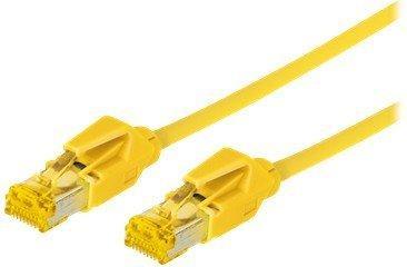Image du produit Tecline Câble patch S/FTP, PiMF, Cat 6a, jaune, 3.0 m Pour 10 Gigabit/s, sans halogène, avec câble Draka et (S/FTP, CAT6a, 3 m)