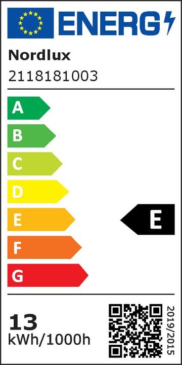 Energie-Label Nordlux Kinver (990 lm, IP54)