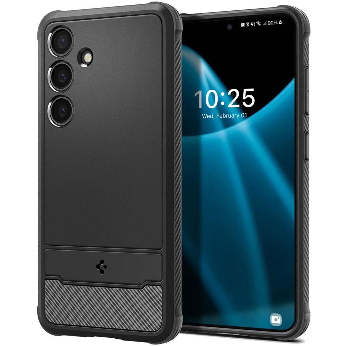 Spigen Nero Rugged Armor (Samsung Galaxy S24), Cover Smartphone,