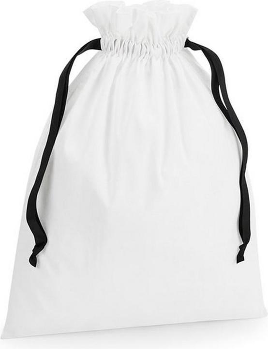 Actual product image Westford Mill Ribbon Cotton Drawstring Gift Bag