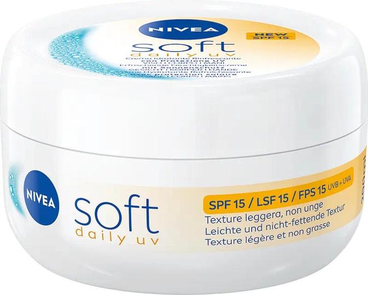 NIVEA Soft Daily UV erfrischende Feuchtigkeitscreme Topf LSF 15