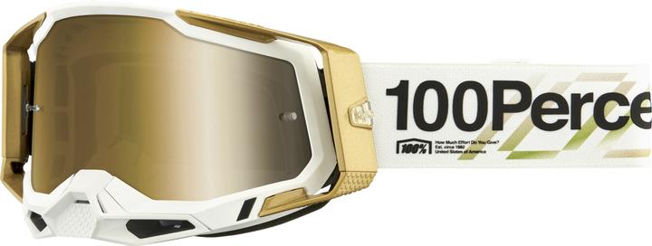 Actual product image 100% Goggle Racecraft 2 Succession - Mirror True Gold Lens (Succession, Gold, Gold)