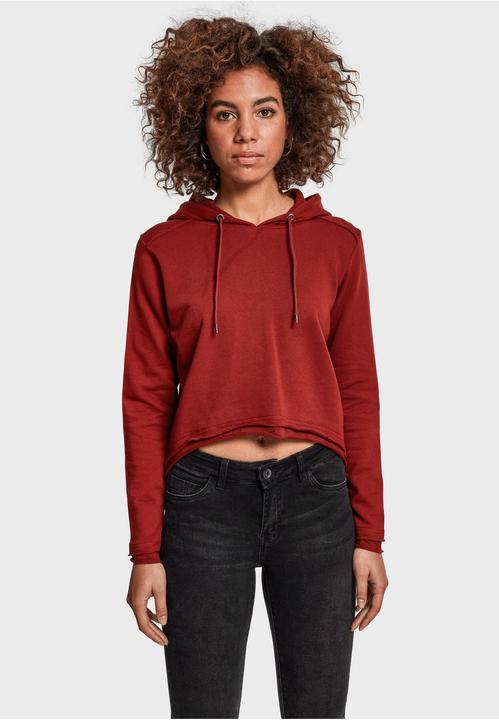 Immagine prodotto Urban Classics Felpa da donna con cappuccio in spugna ritagliata (L)