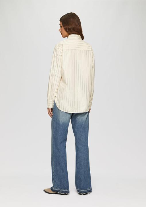 Produktbild S.Oliver Bluse Oversized-Hemdbluse mit Nadelstreifen (40)