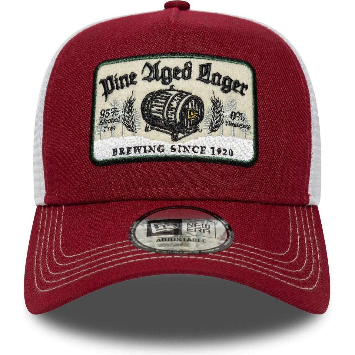 Thumbnail - New Era, Herren, Cap, Vintage Mesh Trucker Cap - Fine Aged Lager, Rot, (One Size)