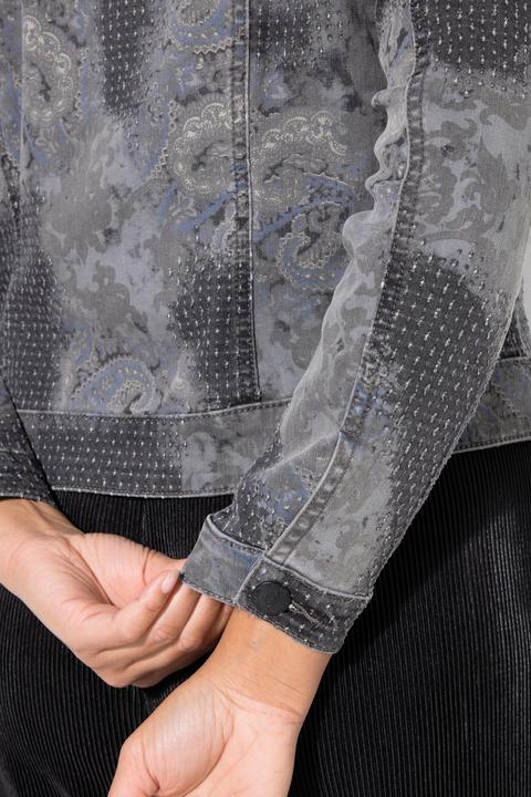 Produktbild Miamoda Jeansjacke, Classic Fit, Applikation (50)