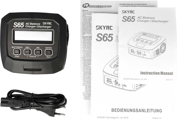 Immagine prodotto SkyRC Caricatore AC S65 AC LiPo 2-4s 6A 65W Scarica 2A 10W