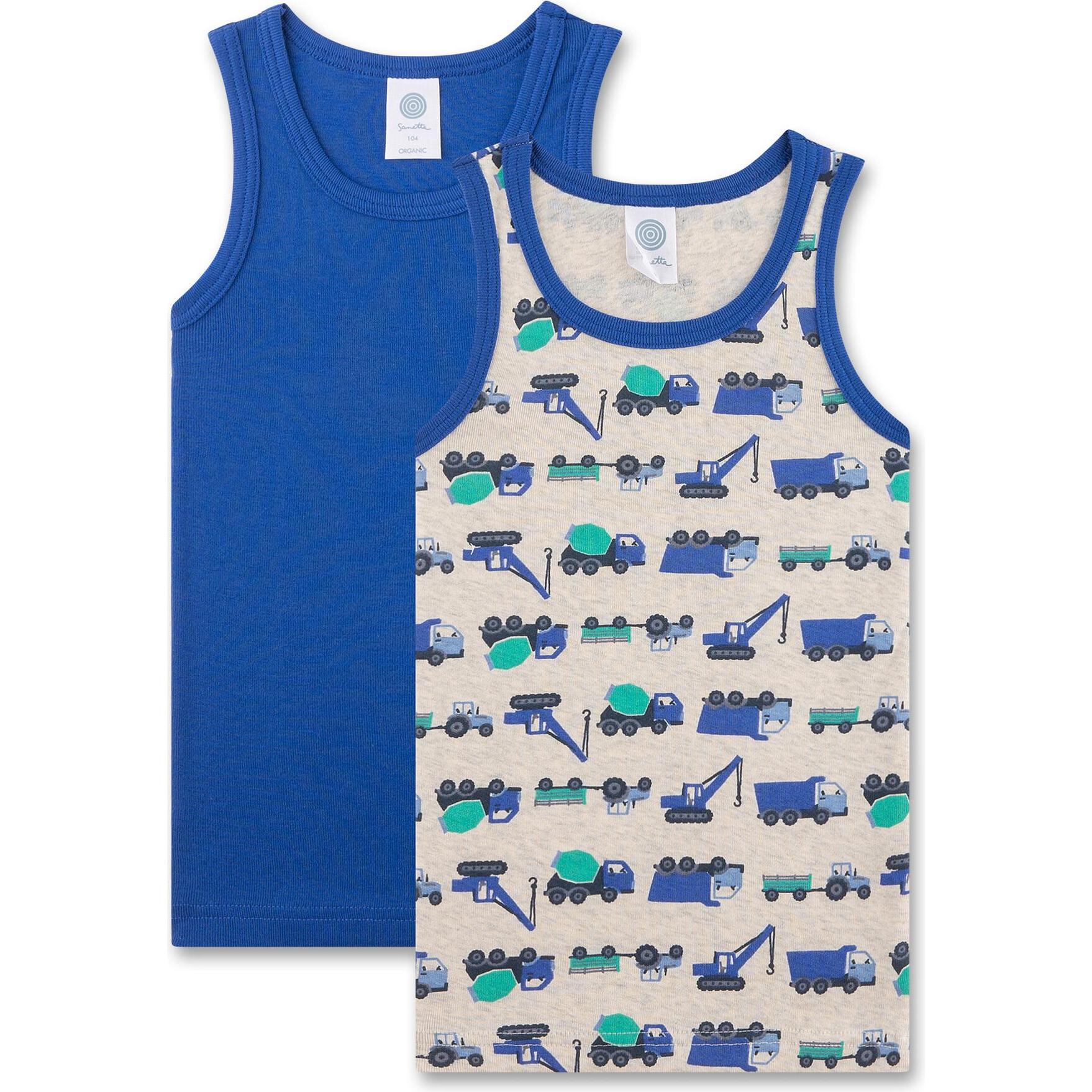 Sanetta, Unisex, Shirt, Kid's DP Shirt 336927+336928, Blau, (116)