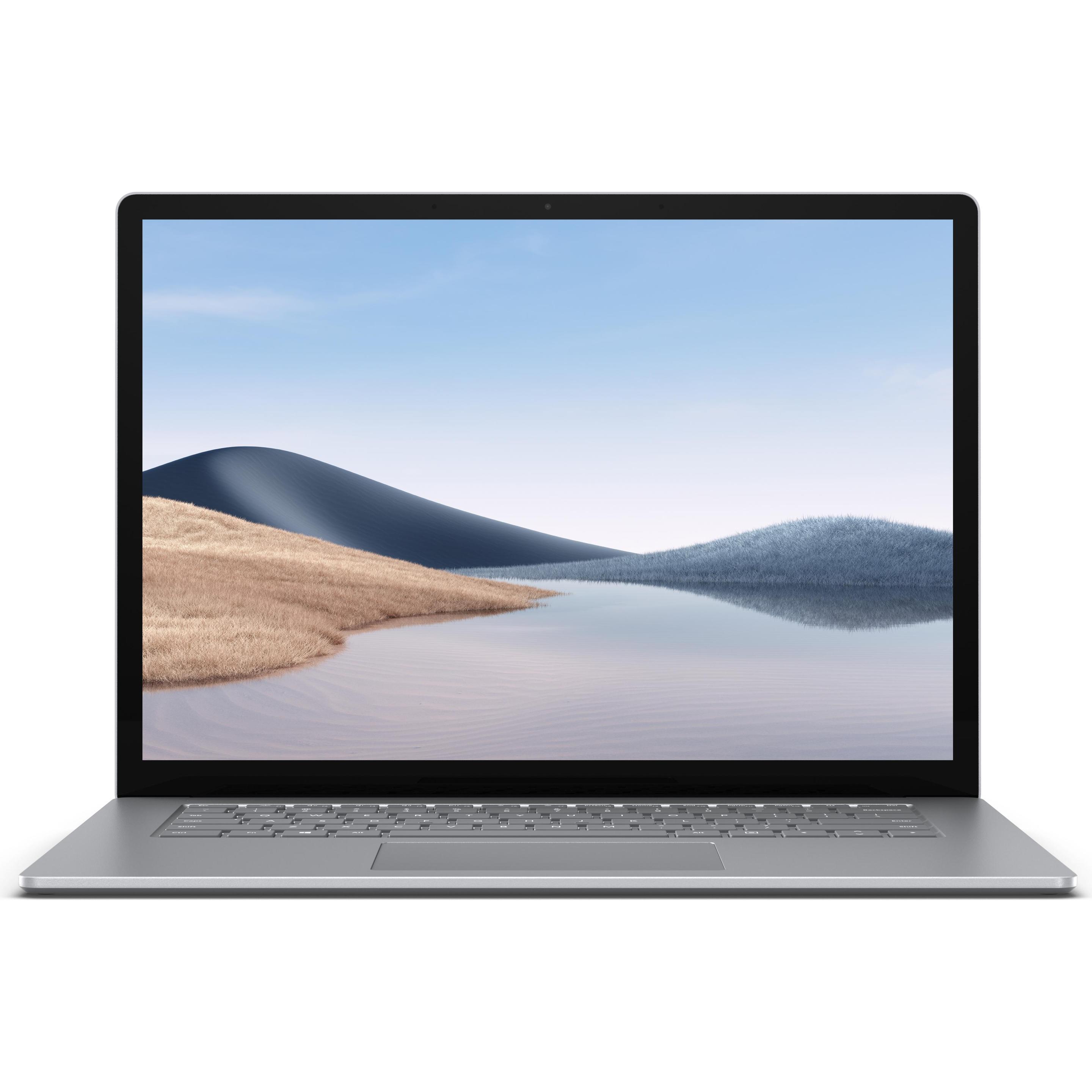 Microsoft Surface Laptop 4 - 15" Convertible - 38,1 cm (15", AMD Ryzen 7 4980U, 8 GB, 256 GB, DE), Notebook, Silber