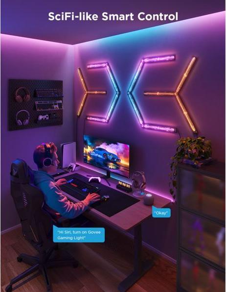 Productafbeelding Govee Gaming wandlamp (100 lm)