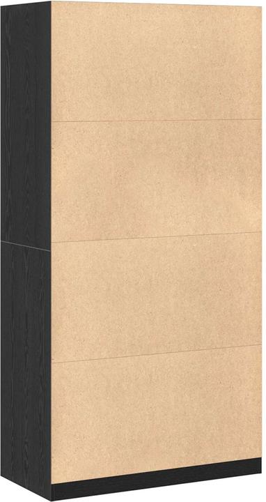 Produktbild vidaXL Schwarzer Eichenkleiderschrank - 100x50x200 cm (100 x 50 x 200 cm)