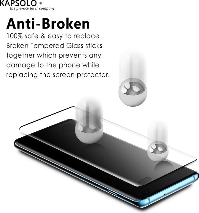 Immagine prodotto Kapsolo Vetro di protezione del display - protezione del display su tutta la superficie con bordi (10 Pezzo/i, Samsung Galaxy S10 Lite)