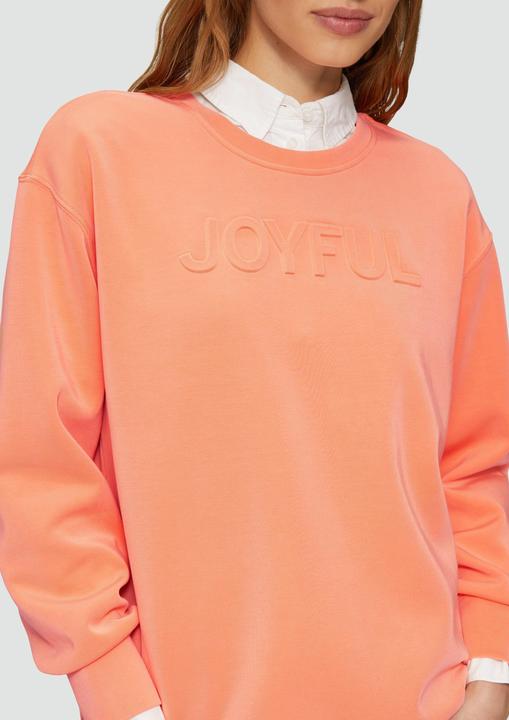 Produktbild s.Oliver Sweatshirt Scuba-Sweatshirt aus Modalmix mit 3D-Schriftzug (46)