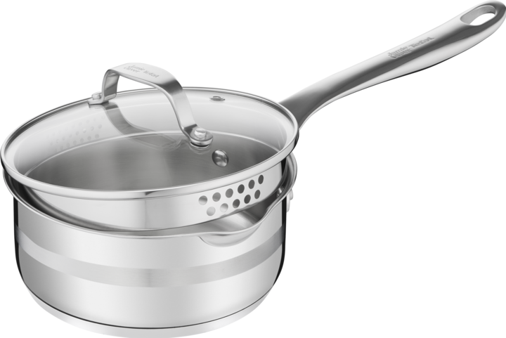 Actual product image Tefal Jamie Oliver Cook Smart 7 pcs (24 cm, Pan set + pot set, Stainless steel)