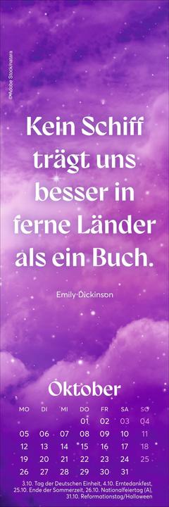 Produktbild Fantasy Lesezeichen & Kalender 2026 (6 x 18 cm, Kein Einband, Deutsch)