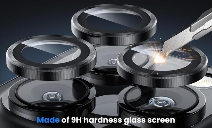 Actual product image Screenguard Camera Lens Protector Protective Glass Apple iPhone 16 Pro (1 Piece, Apple iPhone 16 Pro)