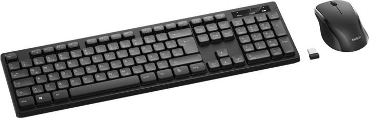 Actual product image Belkin kabellose Tastatur + Maus deutsch, schwarz BBZ010de (DE, Wireless)
