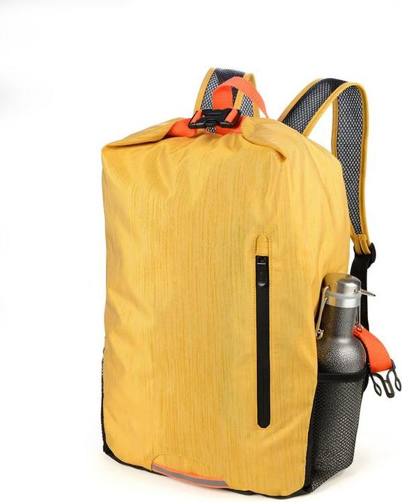 Actual product image Troika TREKPACK Roll Top foldable rucksack, yellow (15 l)