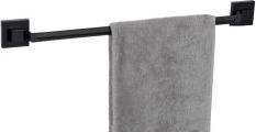 Produktbild Wenko Vacuum-Loc® Badetuchstange Mod. Quadro Schwarz Befestigen ohne Bohren