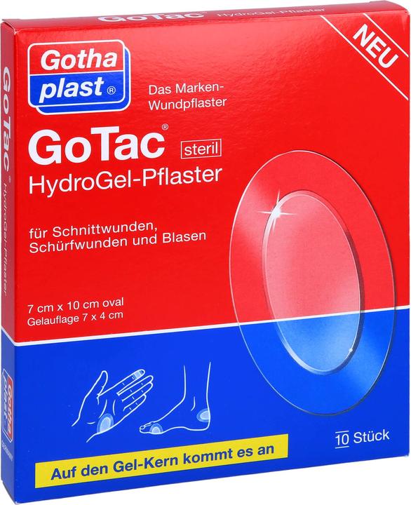 Actual product image Gothaplast GoTac HydroGel plaster 7 x 10 cm sterile, 10 pcs. plasters (10 x)