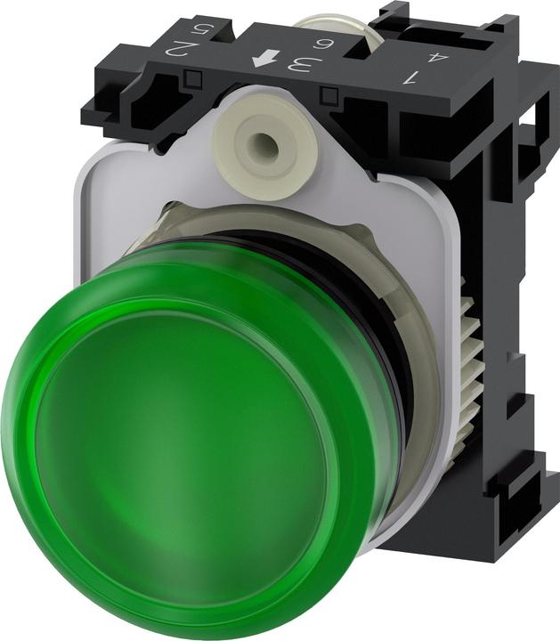 Actual product image Siemens Indicator light, 22mm, green