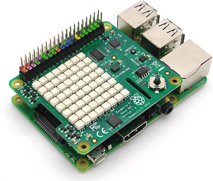 Actual product image Sertronics Header 40 Pin GPIO Stacking for Pi, color coded, 13.3 mm