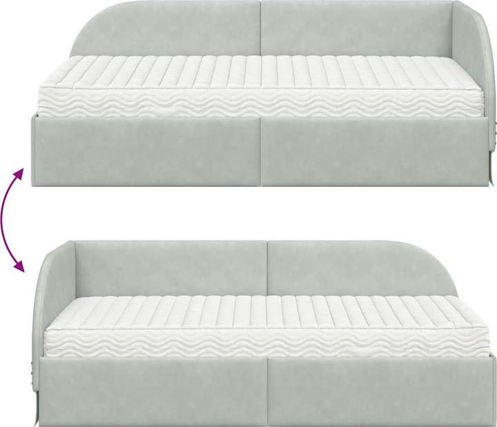 Produktbild vidaXL Eckbettgestell (80 x 200 cm)