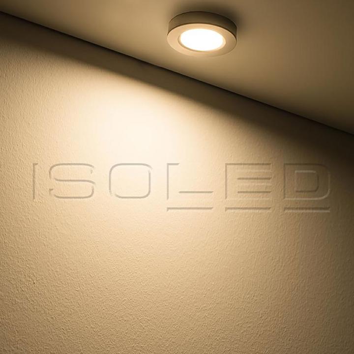 Produktbild Isoled LED Slim Ein- und Unterbauleuchte MiniAMP, silber, 3W, 12V DC, IP52, warmweiss, dimmbar